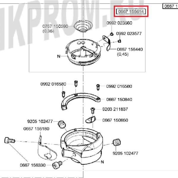 0667 155634 челнок DURKOPP ADLER